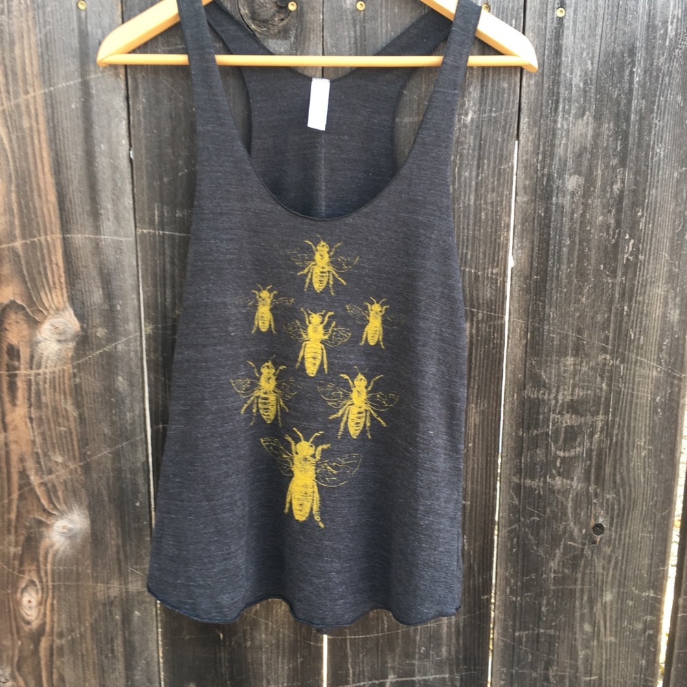 American Apparel Boho Bee Tank Top size Small